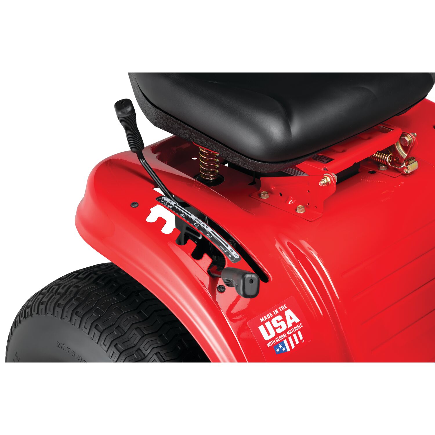 Comfortable seat and controls
